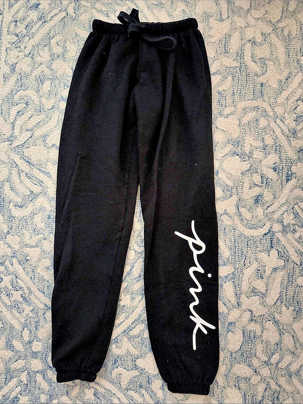 PINK Jogger Pants in Black Size XS